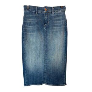 2/$30 J Brand Size 25 Denim Pencil Skirt Blue